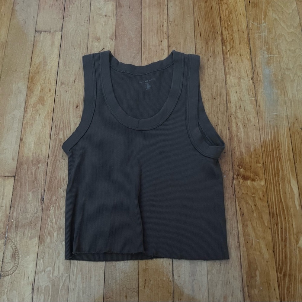 brandy brown cropped tank top